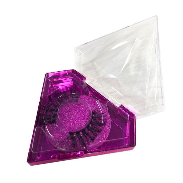 

false eyelashes wholesale diamond lash box alse eyelash packaging fake 3d mink lashes boxes faux cils strip magnetic case empty