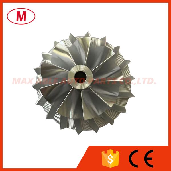

k26 5326-970-0000 upgrade 51.00/71.00mm 9+9 blades turbocharger high performance turbo billet compressor wheel/aluminum 2618/milling wheel f