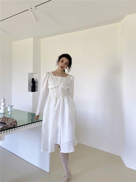 

Long sleeve straights solid dress, Black;gray