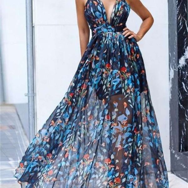 

summer v-neck drawstring dress print women s clothing, Black;gray