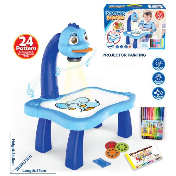 

party favor children led projector art drawing table toys kids painting board desk arts crafts educational learning toy fft