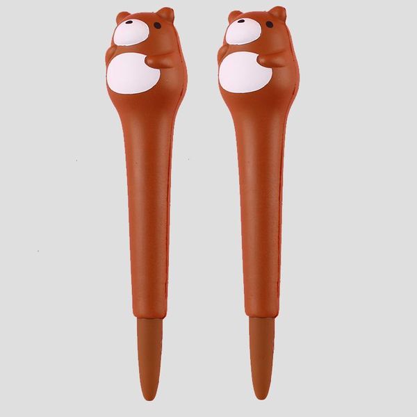 

gel pens 2pcs bear decompression pen cute creative cartoon students use