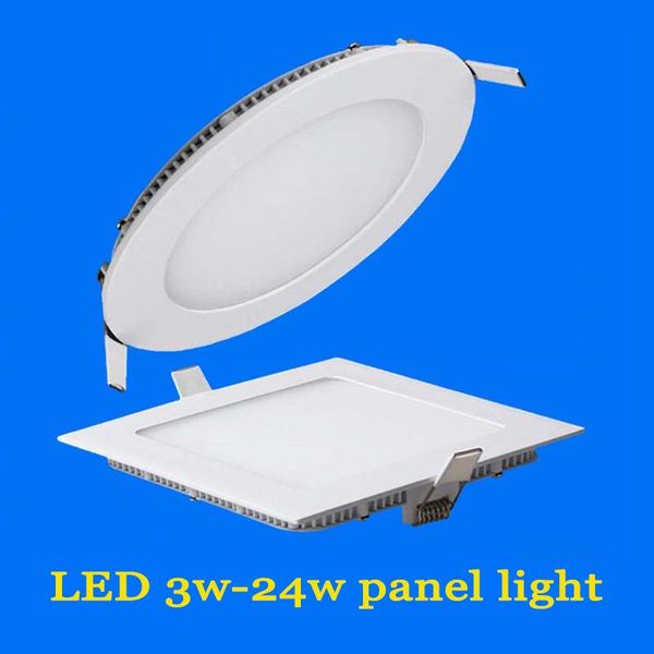 

downlights led flat panel light ultra-thin downlight round recessed lamp 3w 6w 12w 18w 24w ac220v bulb bedroom kitchen indoor use