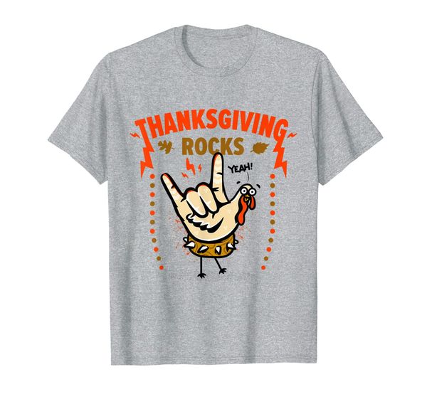

turkey day thanksgiving rocks funny thanksgiving t-shirt, White;black