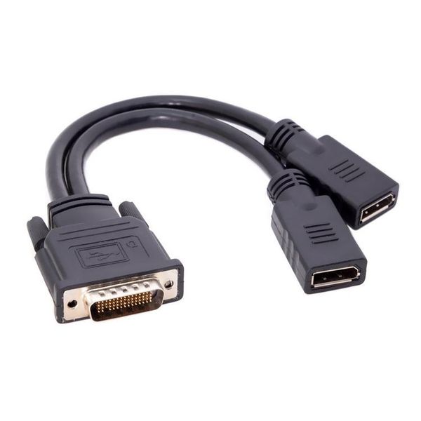 

0.2m dms-59 to dual dvi vga dp adapter cable computer cables & connectors