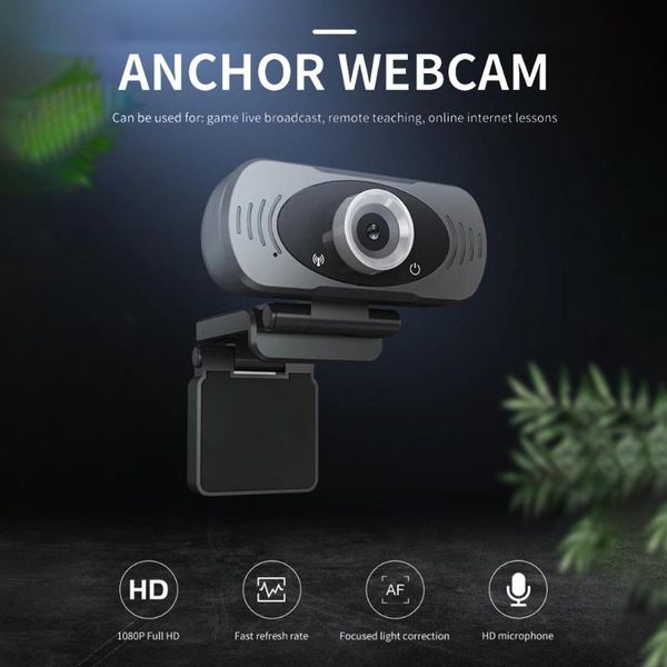 

webcams 2mp 1080p hd usb webcam with microphone widescreen video for conference live streaming pc lapdeskaccessory