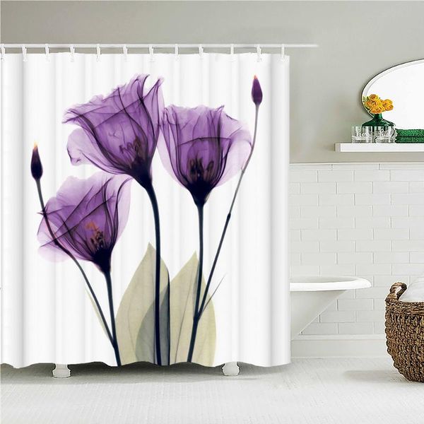 

shower curtains colorful beautiful tulip 3d bathroom flowers bath curtain fabric waterproof polyester with hooks