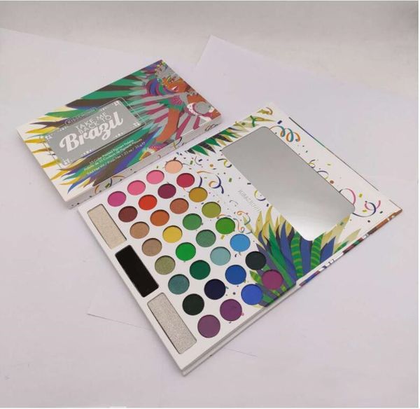 

brand 35 colors valentina eye shadow palette: take me back to brazil highly pigment pressed princesa azteca eyeshadow palette