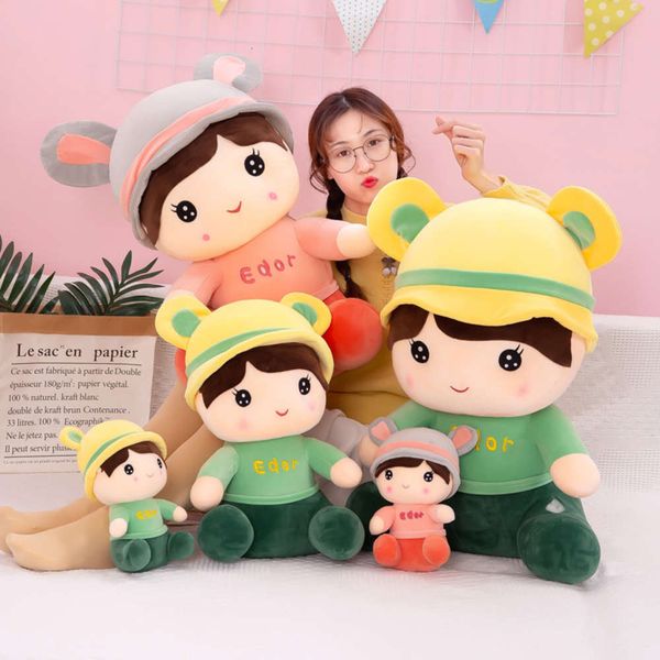 

cute soft children sleeping with dolls plush doll pillow gift, Blue