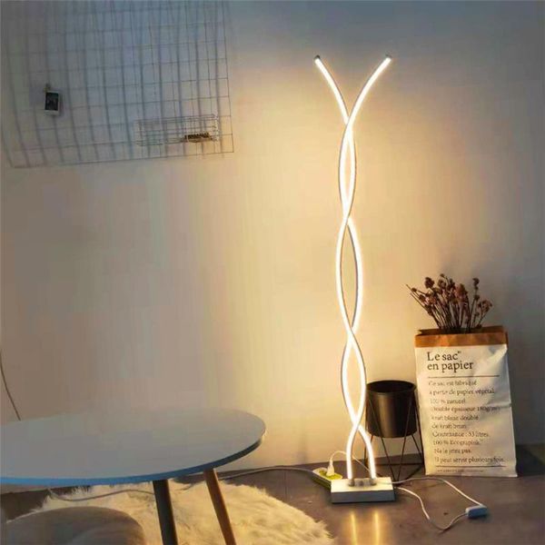 

floor lamps nirdic cross led iron lights rotating dimming switch bedroom living room standing decor