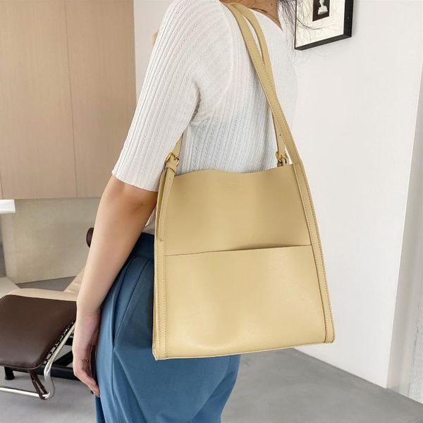 

evening bags bucket bag female summer 2021 large empty hand-held single-shoulder niche design work commuter high-end sense