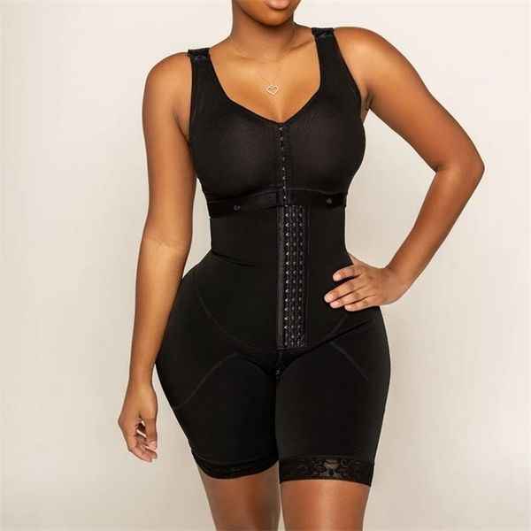 

breastfeeding sleeveless bodysuit waist trainer body shaper butt lifter shapewear women lingerie fajas high girdle 211220, Black;white