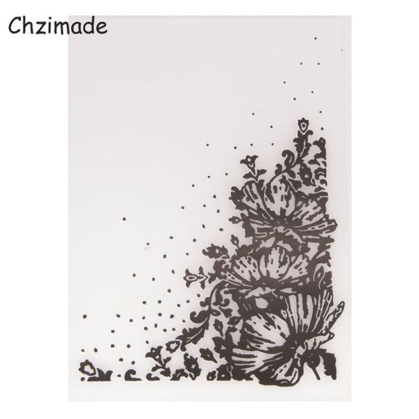 

chzimade flower design embossing folder plastic template for cards scrapbooking diy handmade home decoration craft tools