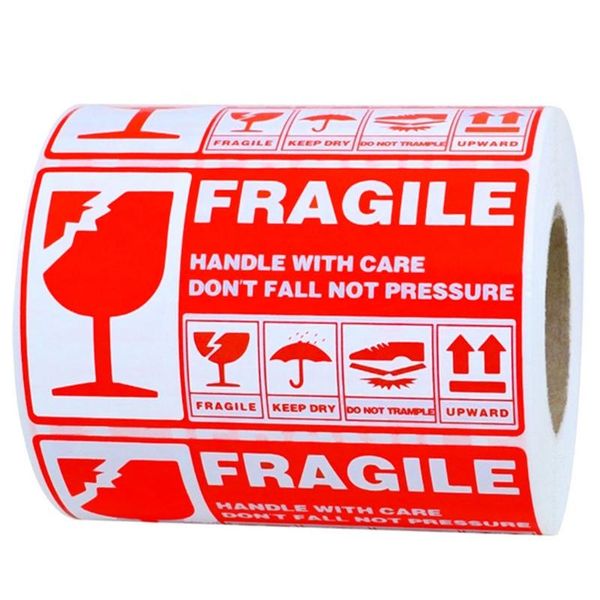

300pcs fragile stickers handle with care express warning labels don't fall not pressure sticker gift wrap