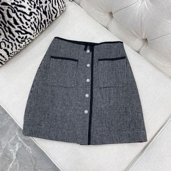 

skirts ladies 2021 fashion plaid bow skirt 1121, Black