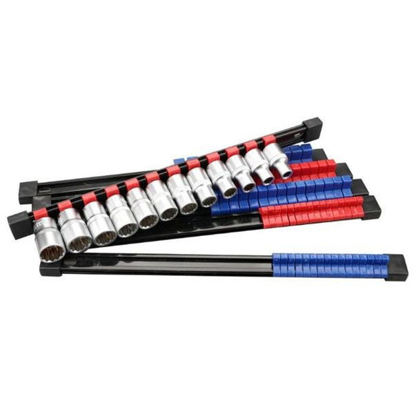 

bathroom shelves 6pcs suit explosion-proof plastic sleeve holder 1/2 3/8 1/4 iron plate home multi-purpose hold rack