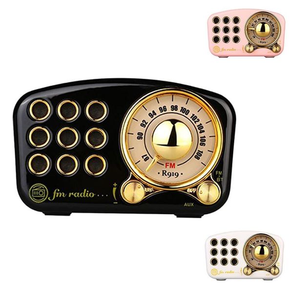 

radio bluetooth speaker,classical retro vintage strong bass enhancement loud volume mp3 player for home