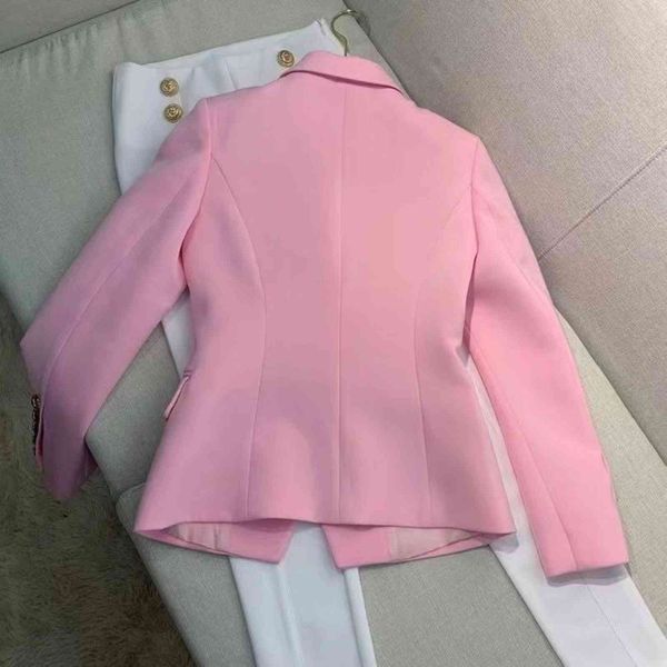 

women's suits & blazers nomikuma autumn blazer coat double breasted notched collar elegant suit jacket korean long sleeve slim waist 6m, White;black