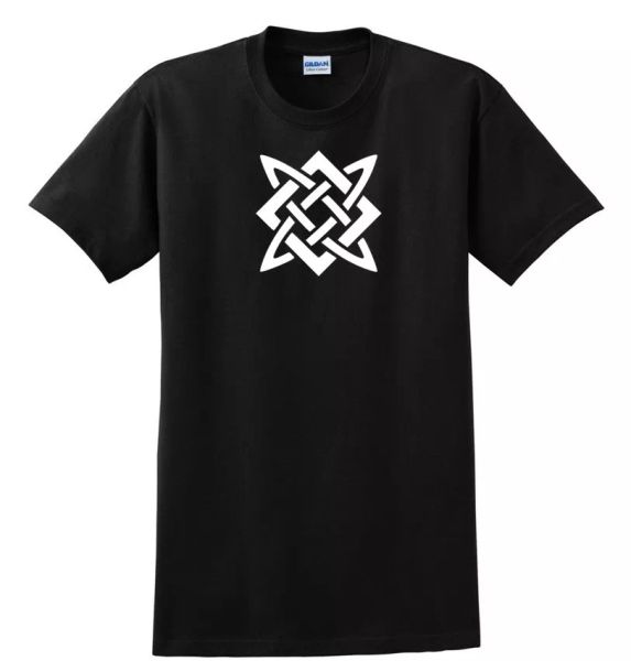 

svarog slavic god of fire symbol shirt father creator black white cotton s-5xl, White;black