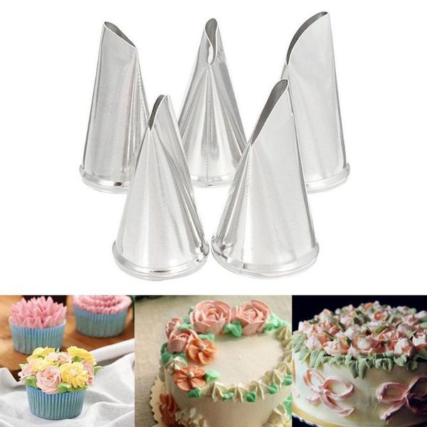 

5pcs/set cake tips set cream decoration icing piping kitchen pastry nozzles decorating diy tools y0p1 baking &