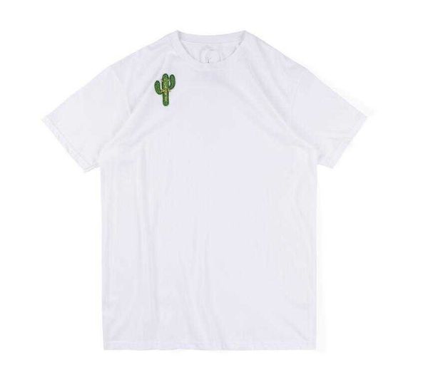 

travis scott jack badge tee ts same cactus embroidered short sleeve t-shirt3rmj, White;black