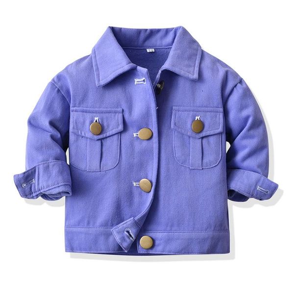 

jackets 2022 children's denim baby boy girl spring autumn fashion coats clothing 1-7y kids outerwear, Blue;gray