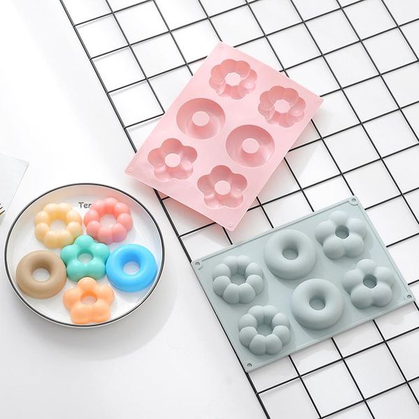 

cavities flower round geometry silicone soap mold cake baking pan muffin cup mousse diy mould craft tools