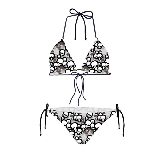 

2020bikini two piece casual beach swimsuit, White;black