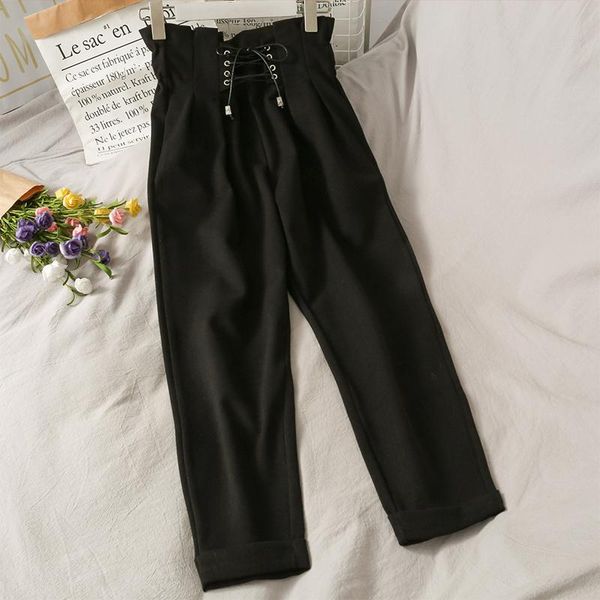 

fashion women's clothing solid cargo pants women for & capris, Black;white