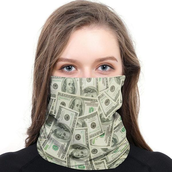 

scarves money dollar currency multipurpose scarf mens ladies rectangular hijab custom neck gaiter magic, Blue;gray