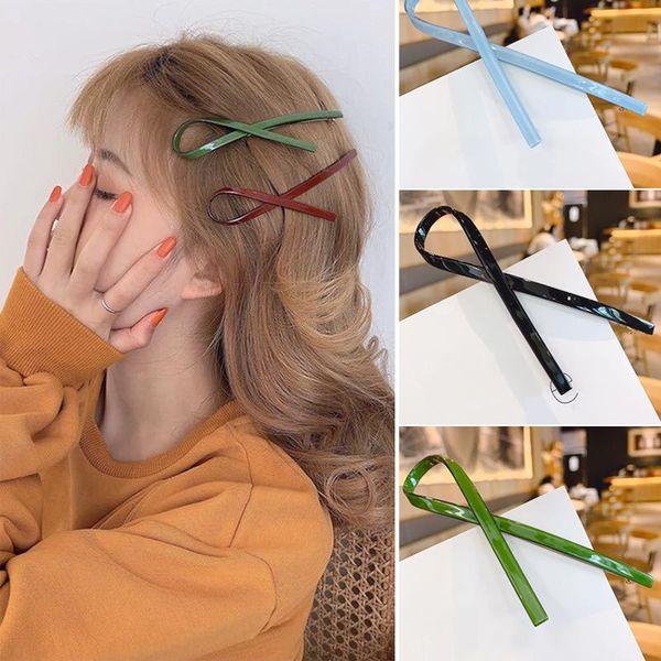 

hair accessories stylish clips non-slip metal barrettes for girls women hairpin side folder word accessory lxh