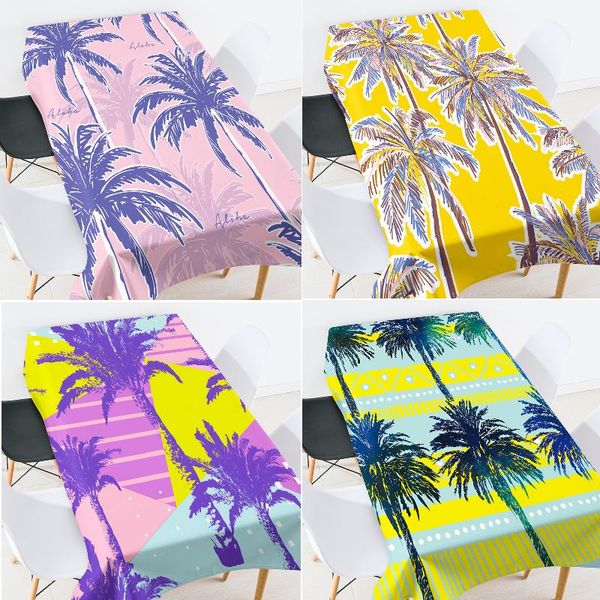 

table cloth color coconut tree cover wedding red embroidered tablecloth for