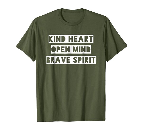 

Kind Heart Open Mind Brave Spirit Gym Love Workout T-shirt, Mainly pictures