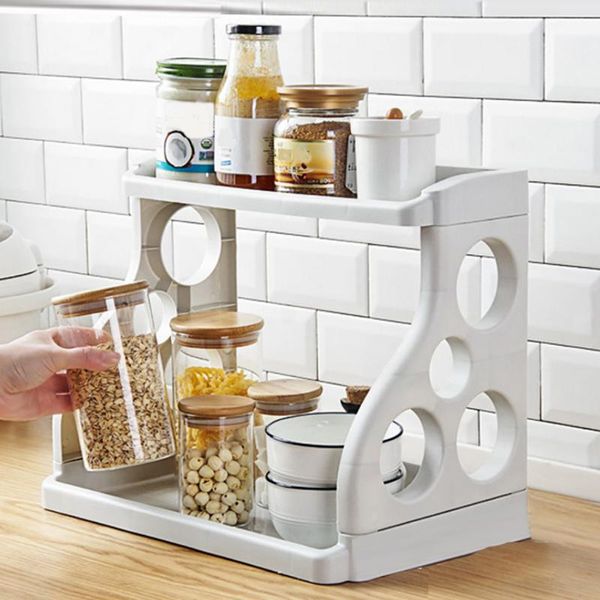 

folding kitchen shelf bathroom storage rack spice combination & organization