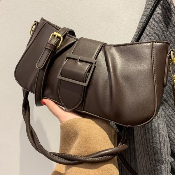 

evening bags 2021 prevalent designer pu leather baguette for women femme handbags and purses female crossbody bag lady shoulder