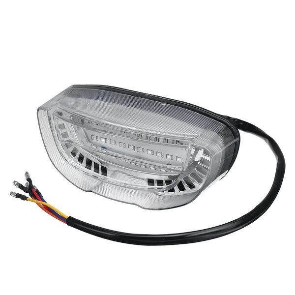 2V Moto LED Fanale posteriore Freno Luce posteriore Indicatore targa Lampada universale