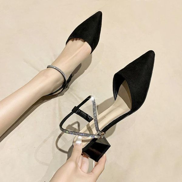 

dress shoes women sandals 2021 high heels chaussure femme zapatos mujer, Black