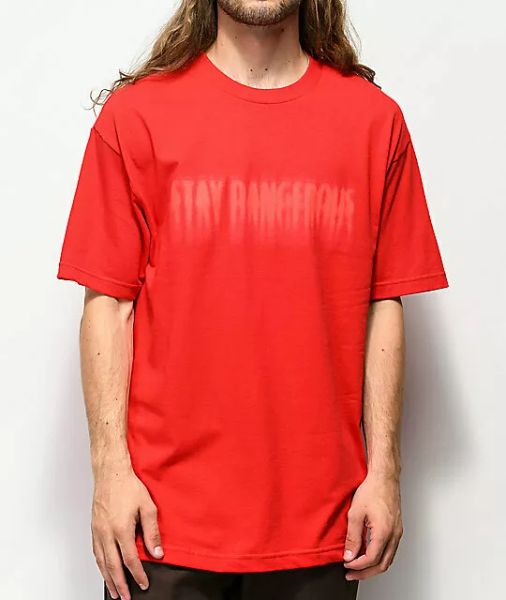 

4 hunnid by yg stay dangerous blur t-shirt red nwt 100% authentic, White;black