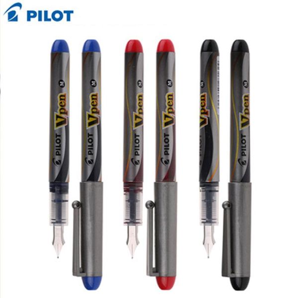 

6pcs/lot pilot svp-4m disposable fountain pen m nib signature ink japanese writing stationery office& school supplies pens