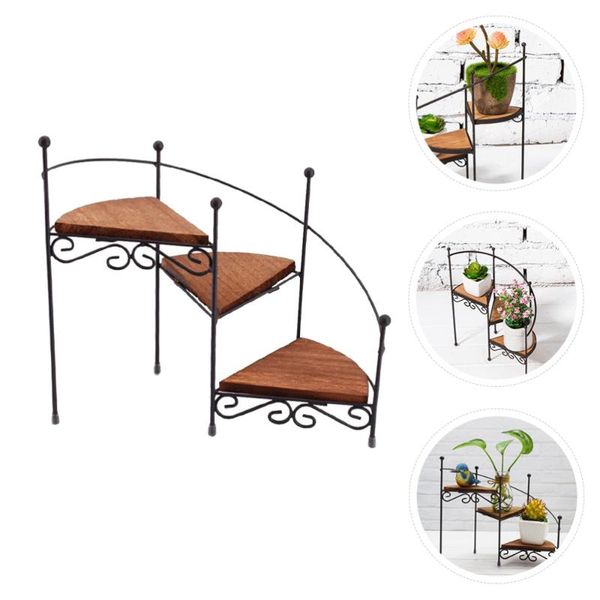 

other home decor 1pc 3-layer iron art flowerpot rack holder balcony bonsai stand