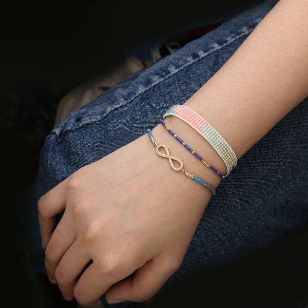

charm bracelets kelitch colorful bracelet miyuki gift for women jewelry handmade fashion friendship wholesale, Golden;silver