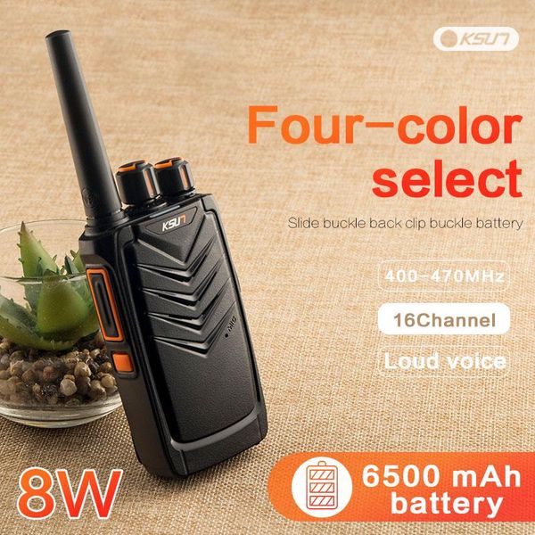 

walkie talkie ksun x30qh 8w long range cb mobile hf two-way radio station scanner