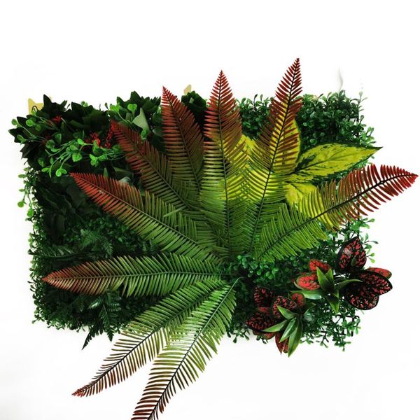 

decorative flowers & wreaths artificial plant lawn flower wall panel background grass for home decoration