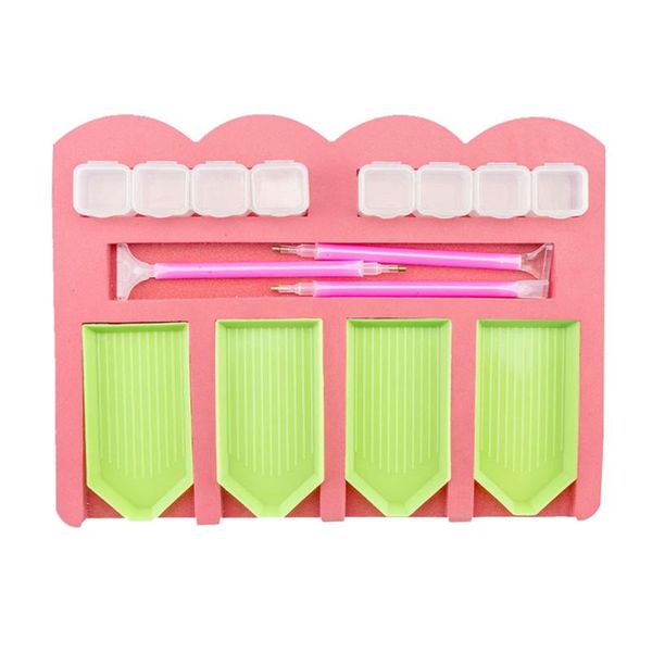 

storage bottles & jars 5d diy diamond picture box painting tool accessories brush plate drop