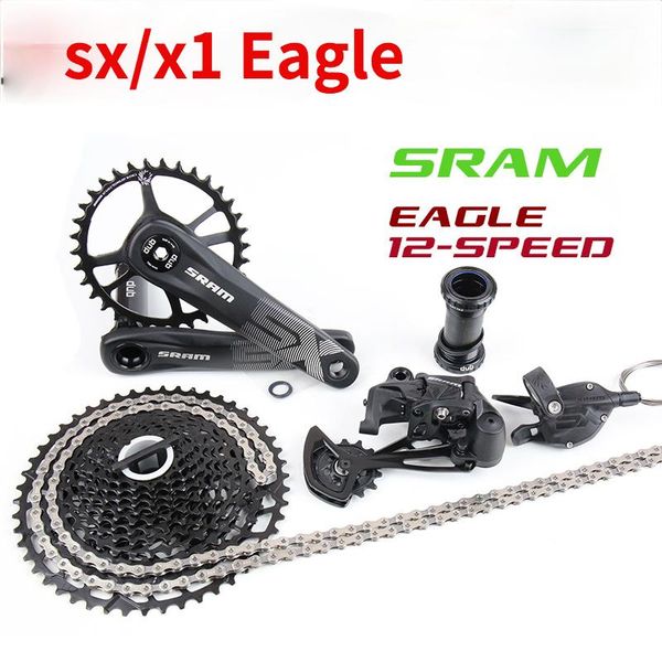 

bike derailleurs sx x1 1000 eagle groupset kit 1x12 11-50t k7 12 speed dub trigger shifter derailleur chain link crankset pg1210 casset