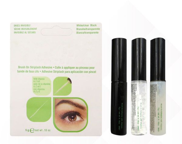Cílios Adesivos Olho Lash Principal Vitaminas Branco Clear Black 5G Embalagem Ferramenta de Maquiagem