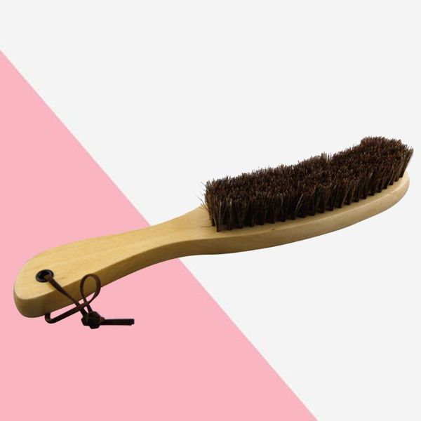 

horsehair brush wooden handle cleaning for furniture clothes coat suit lint clothing & wardrobe storage
