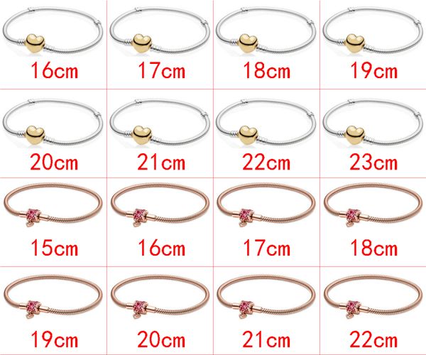 2021 новый стиль 925 стерлинговой серебряной моде DIY Cartoon Romantic Love Creative Basic Chain Bracelet Factory Direct Sales