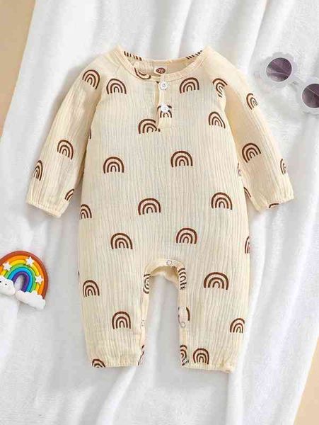 

baby rainbow print jumpsuit she, Blue