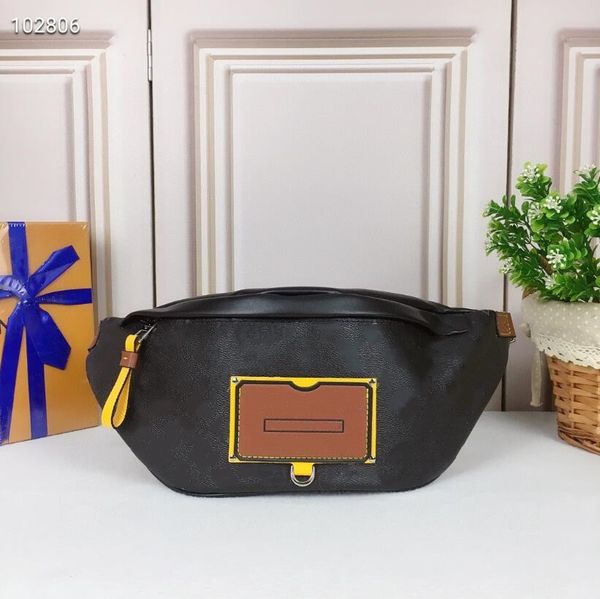 

designer men waist bag genuine leather fanny pack women zipper leathe belt bag